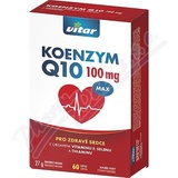 Vitar Koenzym Q10 100mg+Se+vit. E+thiamin cps. 60