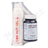 CBD HOT GEL75ml+CBD 20mg Full Spectrum tob. 30+15